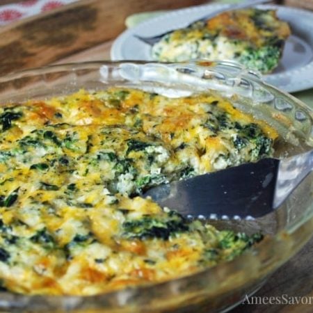 Crustless Spinach Quiche recipe