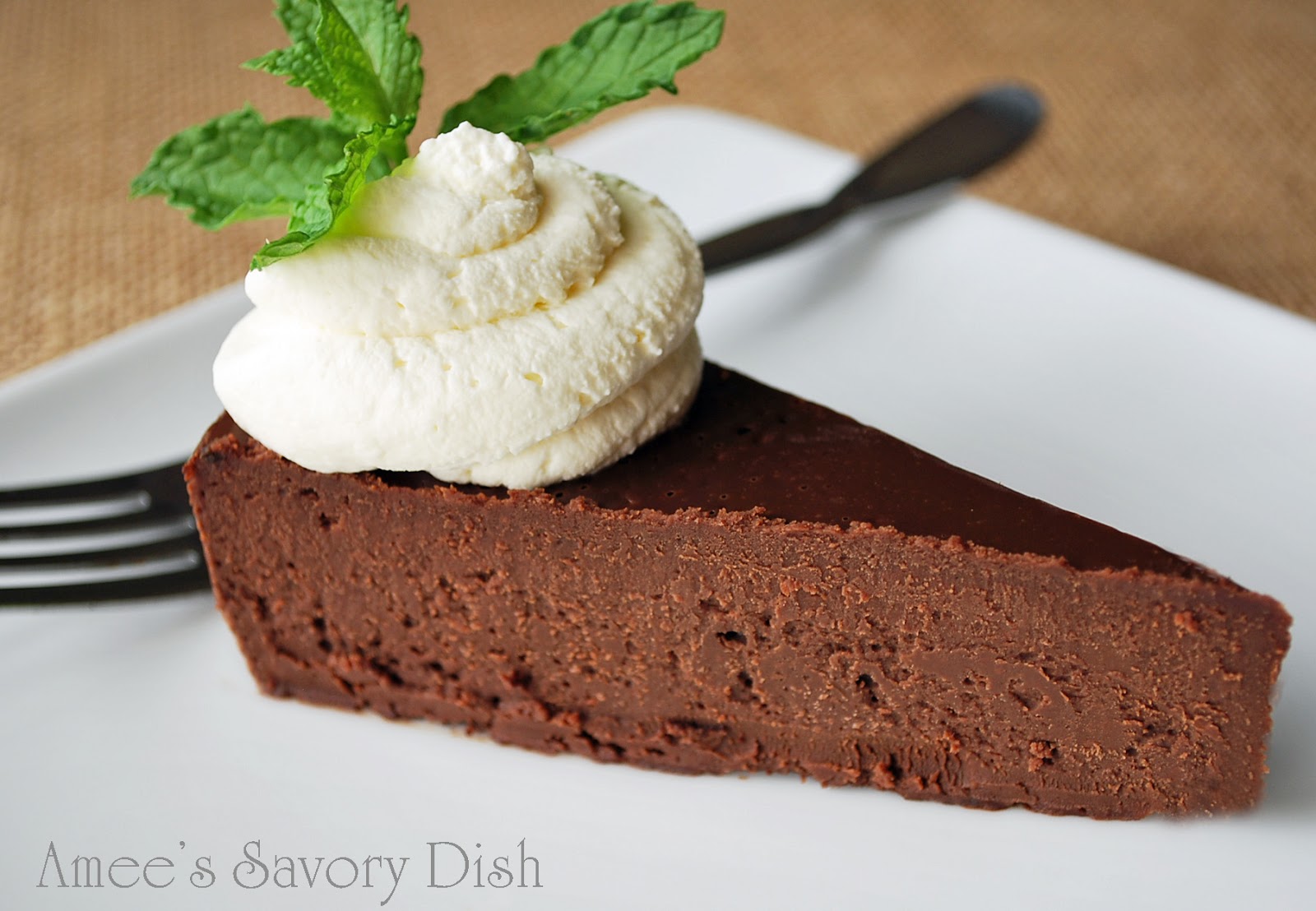 Paleo Flourless Chocolate Cake- Amee's Savory Dish