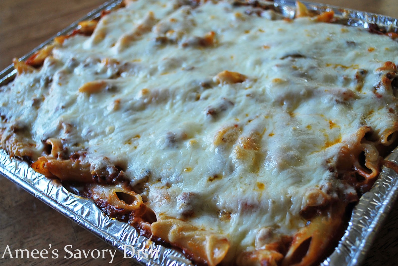 Baked Mostaccioli Easy Comfort Food Amee's Savory Dish