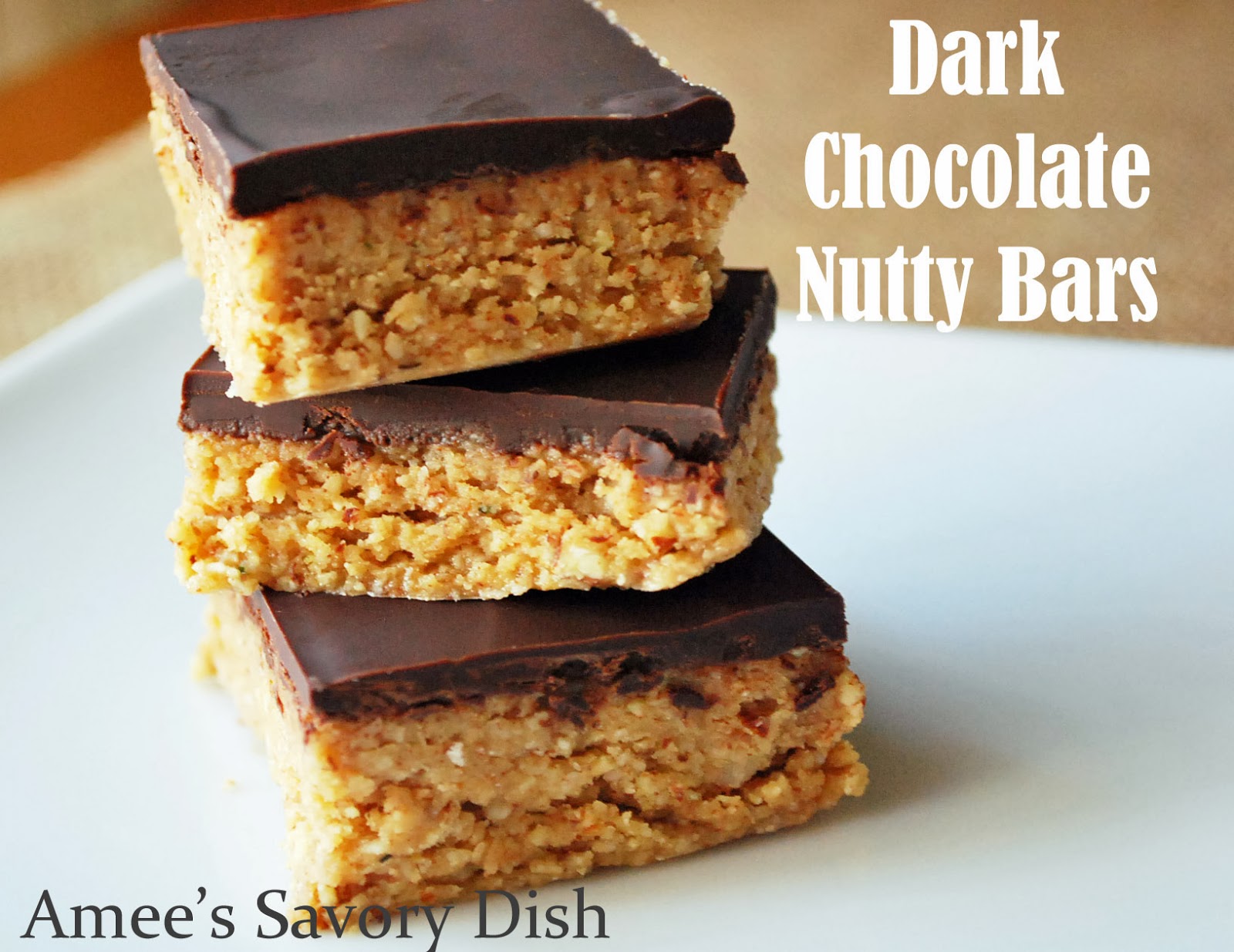 Dark Chocolate Nutty Bars (Paleofriendly) Amee's Savory Dish
