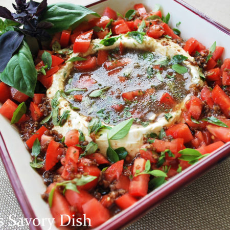 Healthy Caprese Dip