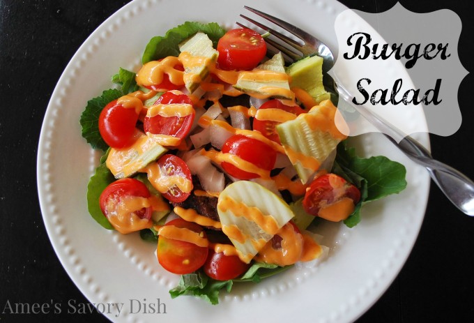 Burger salad