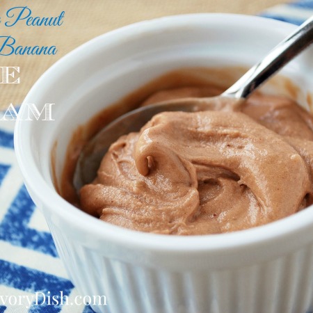 Healthy Blender Recipes are easy to make, like this Chocolate Peanut Butter Banana Ice Cream