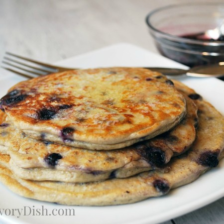 Wild blueberry protein pancakes make for a delicious, healthy breakfast. Protein-packed, buttermilk oat pancakes, bursting with wild blueberries. An easy breakfast recipe, too!