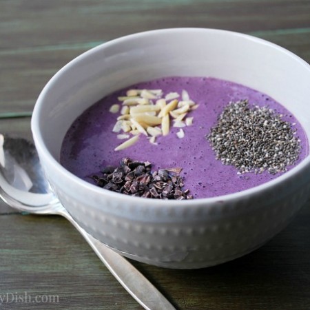 Blueberry Chocolate Smoothie Bowl feature