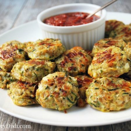 Zucchini Tots plate