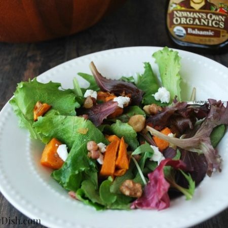 Sweet potato greens salad bowl