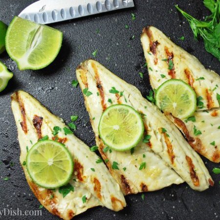 Grilled Garlic Lime Sea Bass