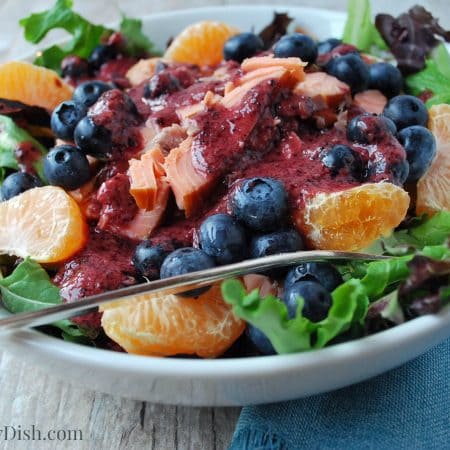 Blueberry Salmon Salad recipe