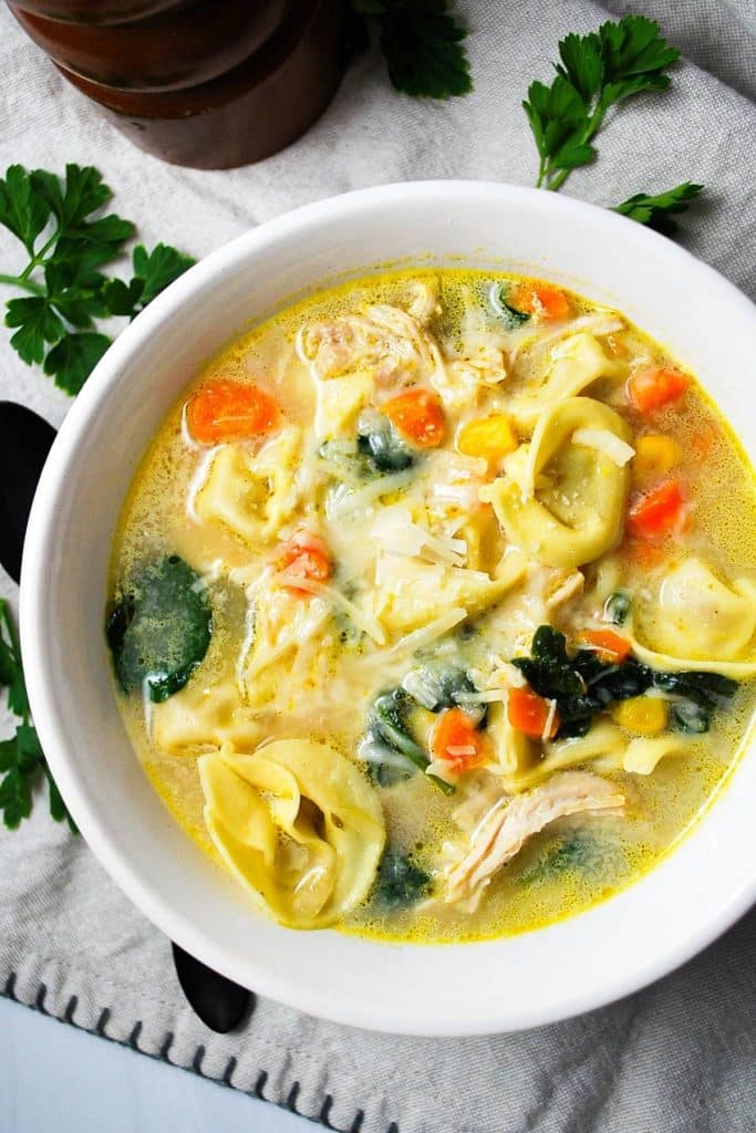 Creamy Instant Pot Tortellini Soup- Amee's Savory Dish