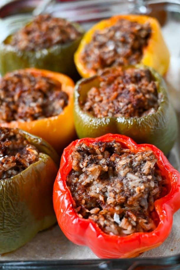 Old-Fashioned Stuffed Peppers without Tomato Sauce