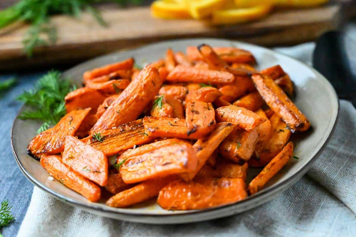 Perfect Air Fryer Roasted Carrots- Amee's Savory Dish