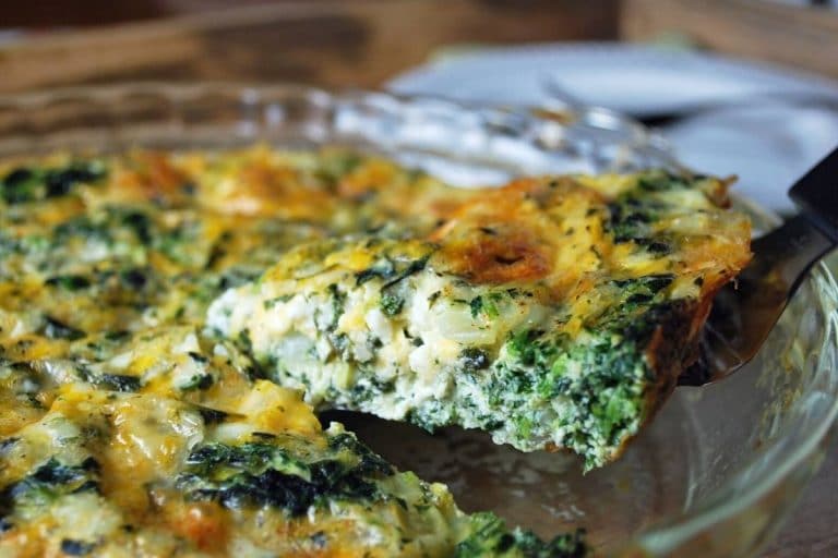 Crustless Spinach Cottage Cheese Quiche- Amee's Savory Dish