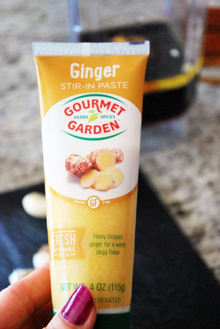 Ginger paste in a tube