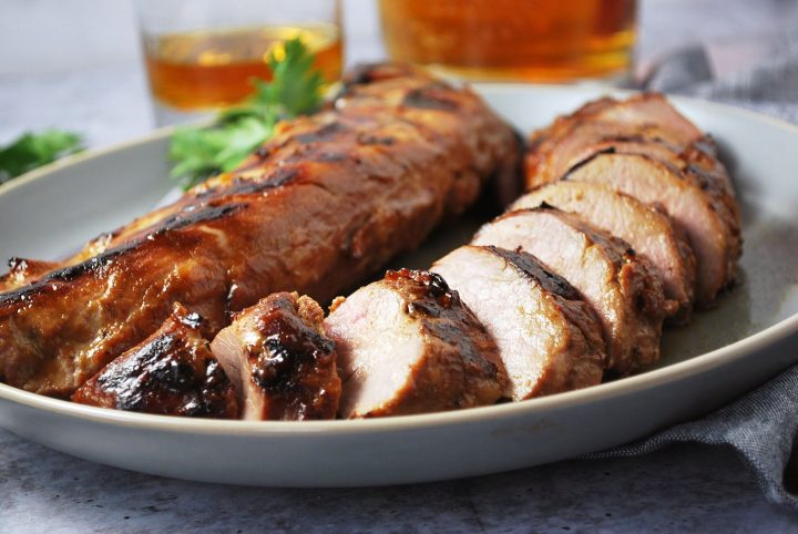 Grilled Bourbon Pork Tenderloin - Amee's Savory Dish