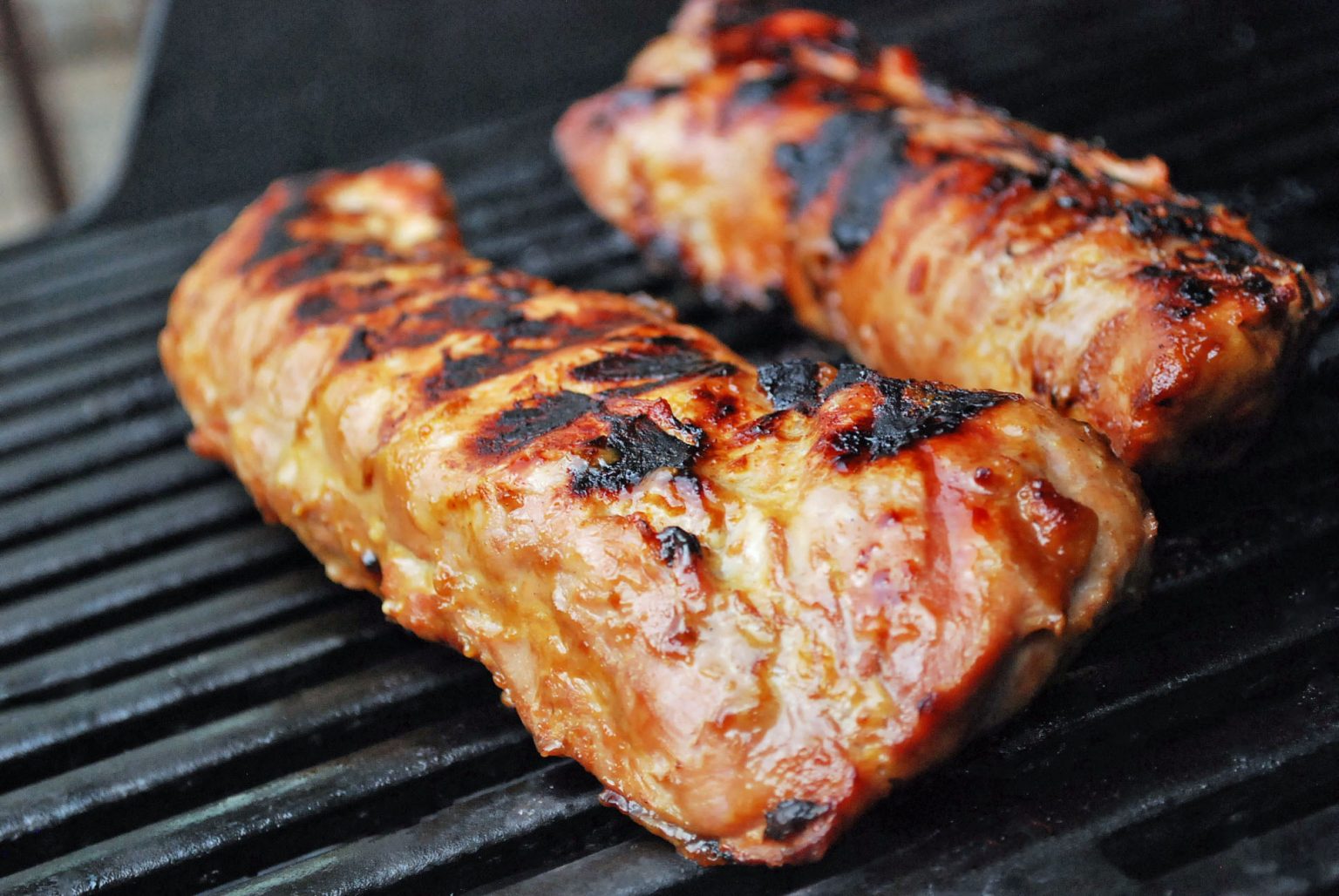 Grilled Bourbon Pork Tenderloin - Amee's Savory Dish