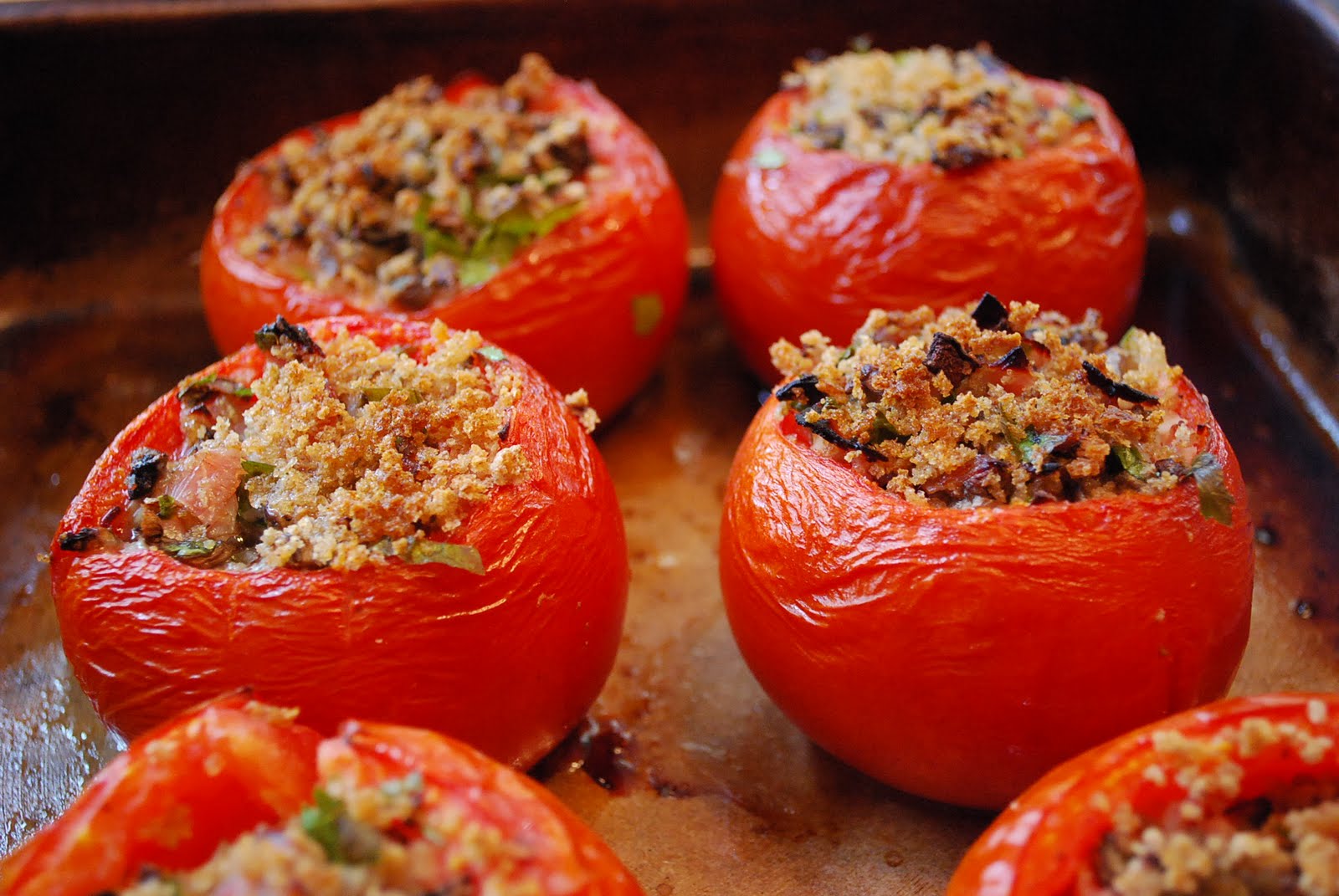 Baked Stuffed Tomatoes recipe - Amee's Savory Dish