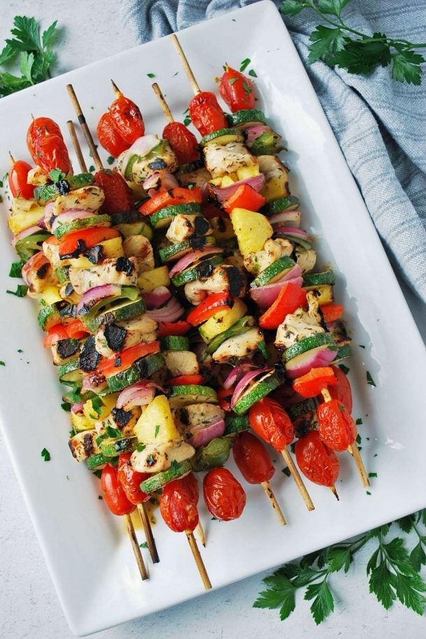 Grilled Honey Chicken Kabobs - Amee's Savory Dish