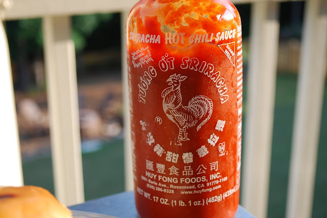 Sriracha sauce for Asian-style pork burgers recipe