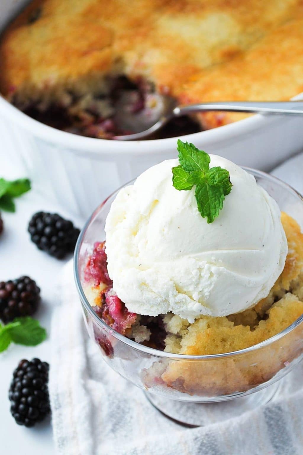 Easy Gluten-Free Blackberry Cobbler- Amee's Savory Dish