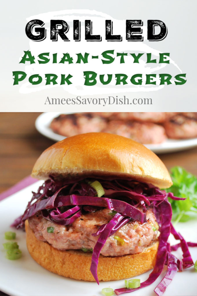 Grilled Asian-Style Pork Burgers recipe