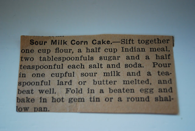 photo of original cornbread recipe