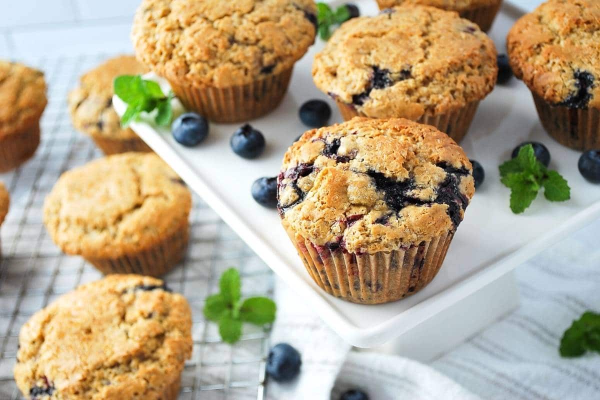 Amazing Eggless Blueberry Muffins {Gluten-Free}- Amee's Savory Dish