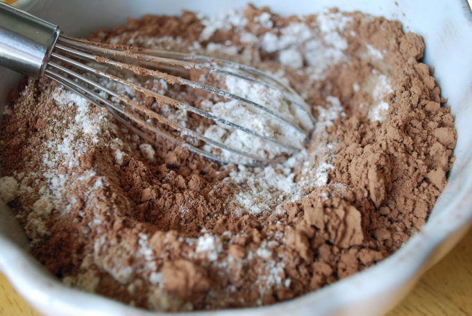 Double chocolate muffin ingredients
