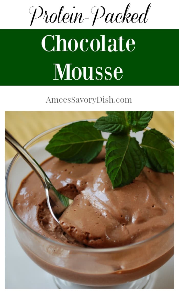 Healthier Tofu Chocolate Mousse recipe Amee's Savory Dish