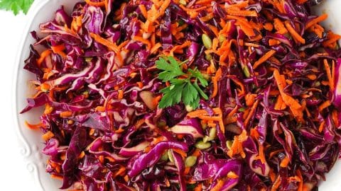 Purple Cabbage Citrus Coleslaw - Self Proclaimed Foodie