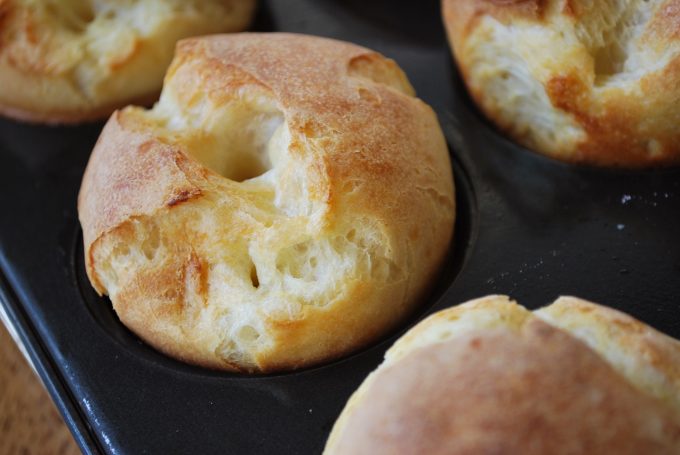 Easy Classic Popovers after baking