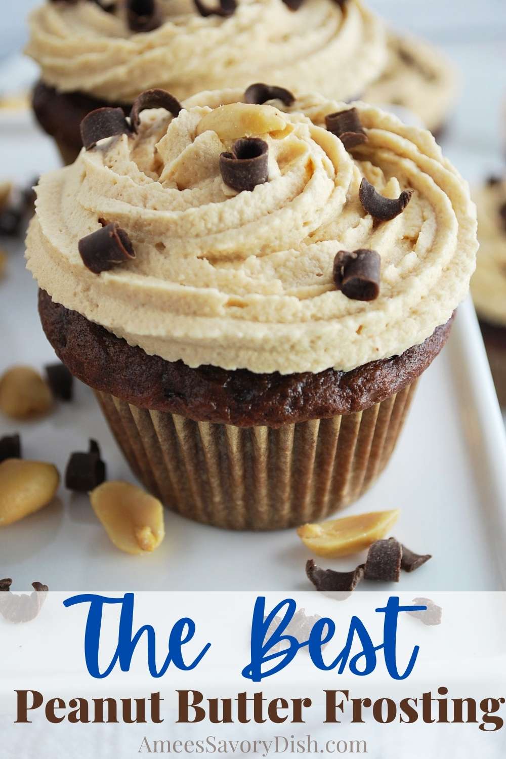 Easy Peanut Butter Cream Cheese Frosting- Amee's Savory Dish