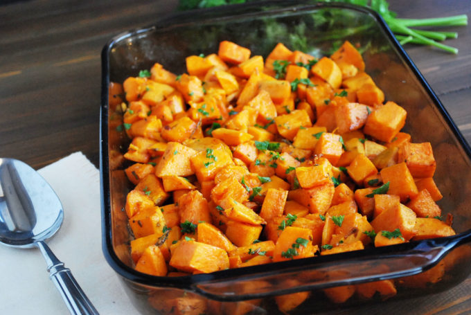 Rosemary Roasted Sweet Potatoes - Amee's Savory Dish