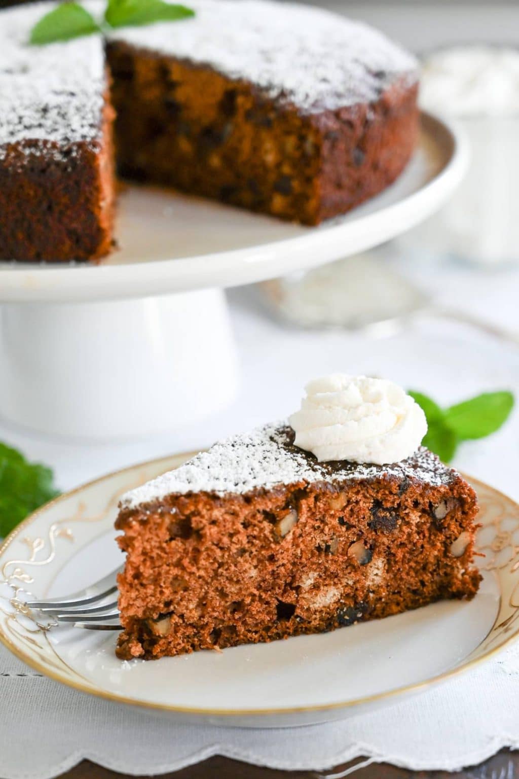 Vintage Date and Walnut Cake Recipe - Amee's Savory Dish