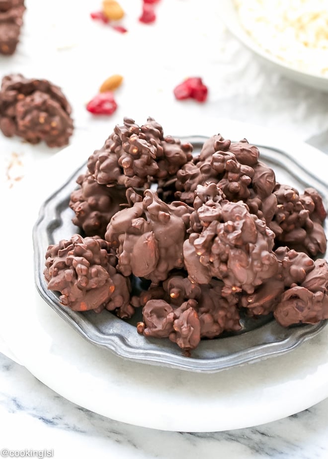 protein packed gluten free puffed millet clusters