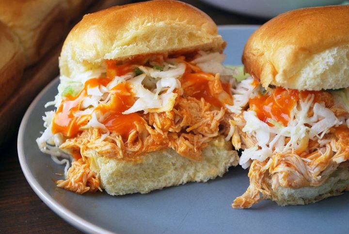 Crockpot Shredded Buffalo Chicken - Kelly Lynn's Sweets and Treats