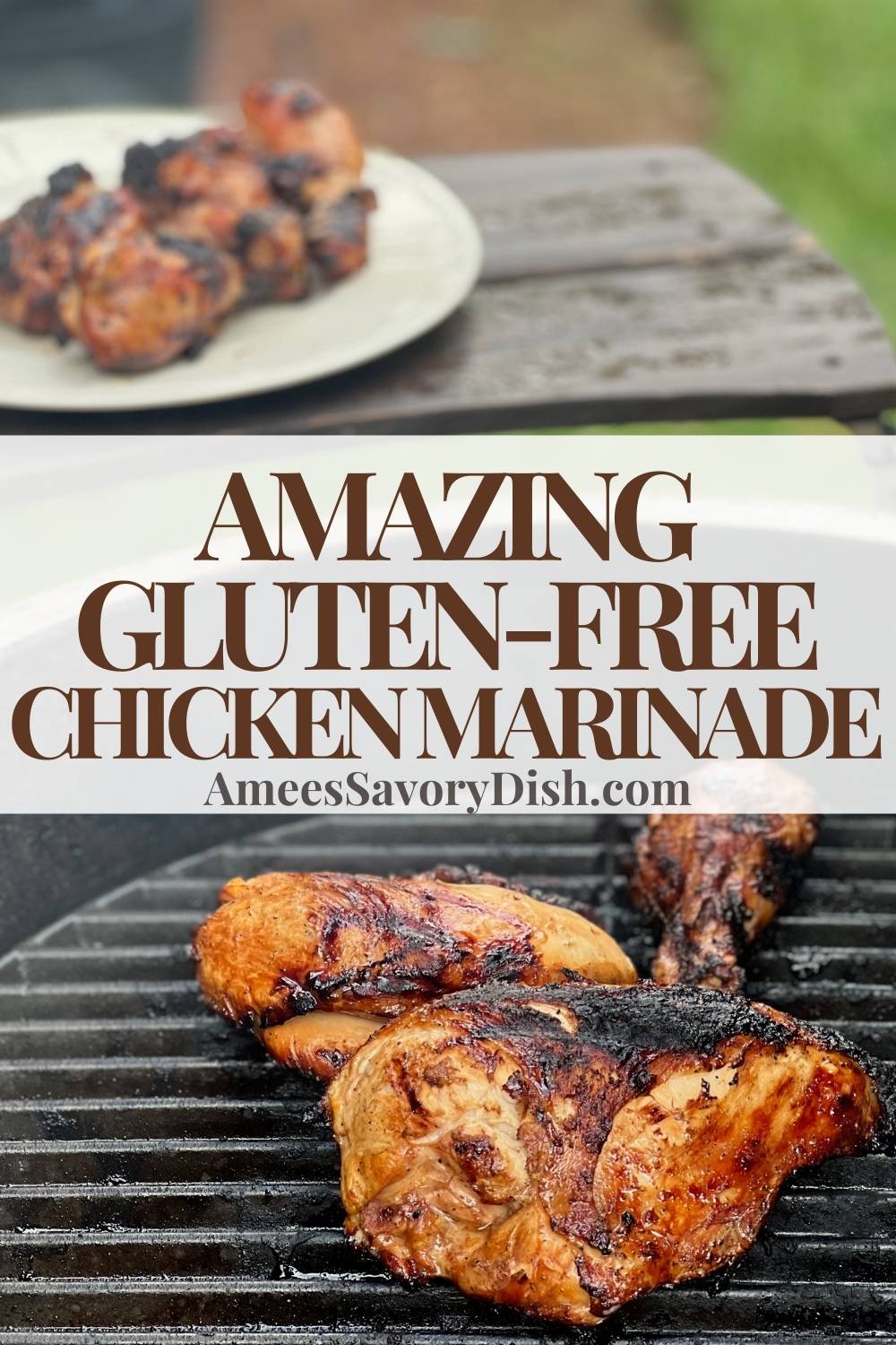 Level up your grilling game with this Gluten-free Chicken Marinade. Marinate any cut of chicken overnight in a flawless balance of savory, citrusy, salty, and spicy flavors. via @Ameessavorydish