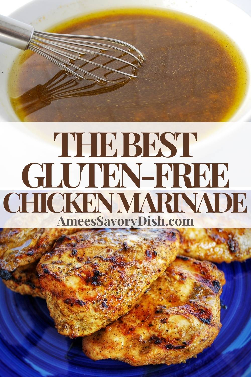 Level up your grilling game with this Gluten-free Chicken Marinade. Marinate any cut of chicken overnight in a flawless balance of savory, citrusy, salty, and spicy flavors. via @Ameessavorydish