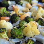 Delicious Roasted Vegetables with Apples pin