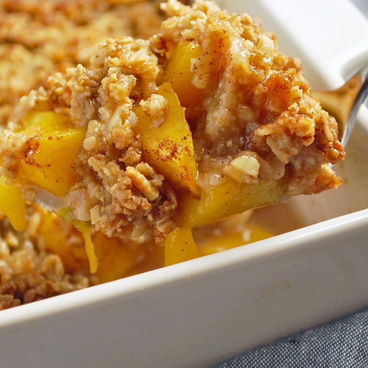 Caramelized Peaches - Gluten Free, Vegan Optional