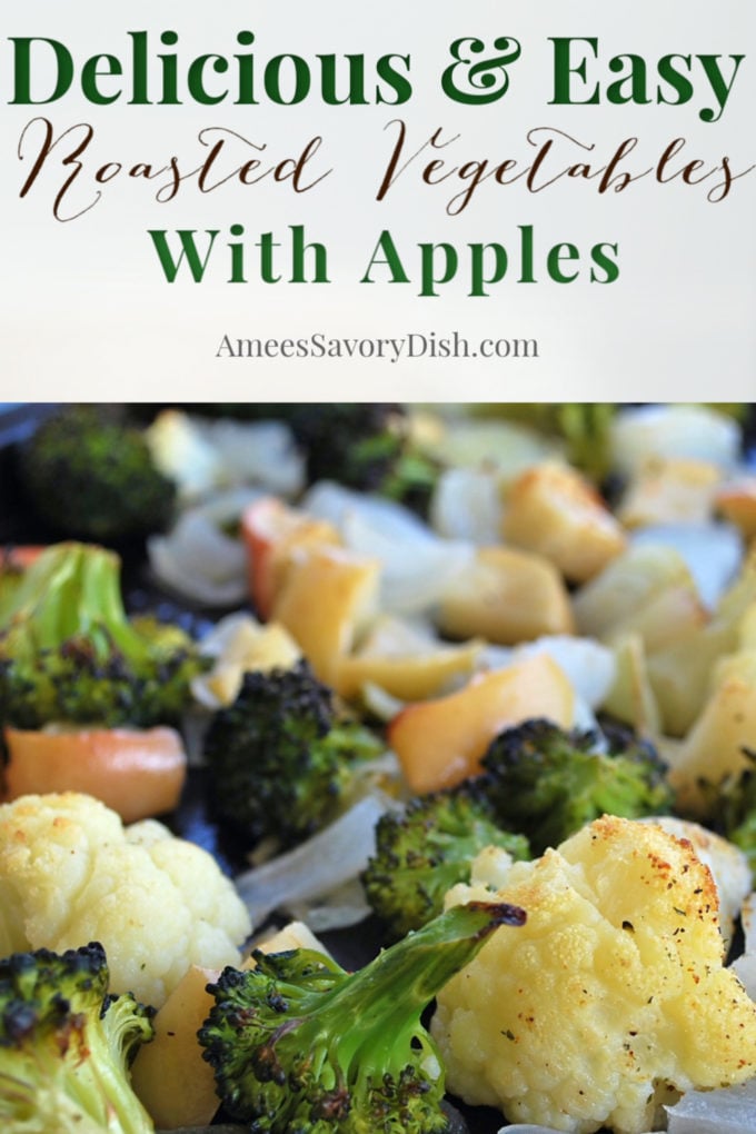 Roasted vegetables with apples is a nutritious side dish recipe with a delicious blend of sweet and savory flavors.