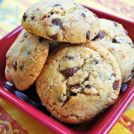 Awesome gluten-free chocolate chip cookies made with gluten-free baking mix