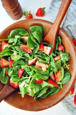 Easy Strawberry Spinach Salad with Homemade Poppyseed Dressing