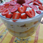 strawberry tres leches trifle