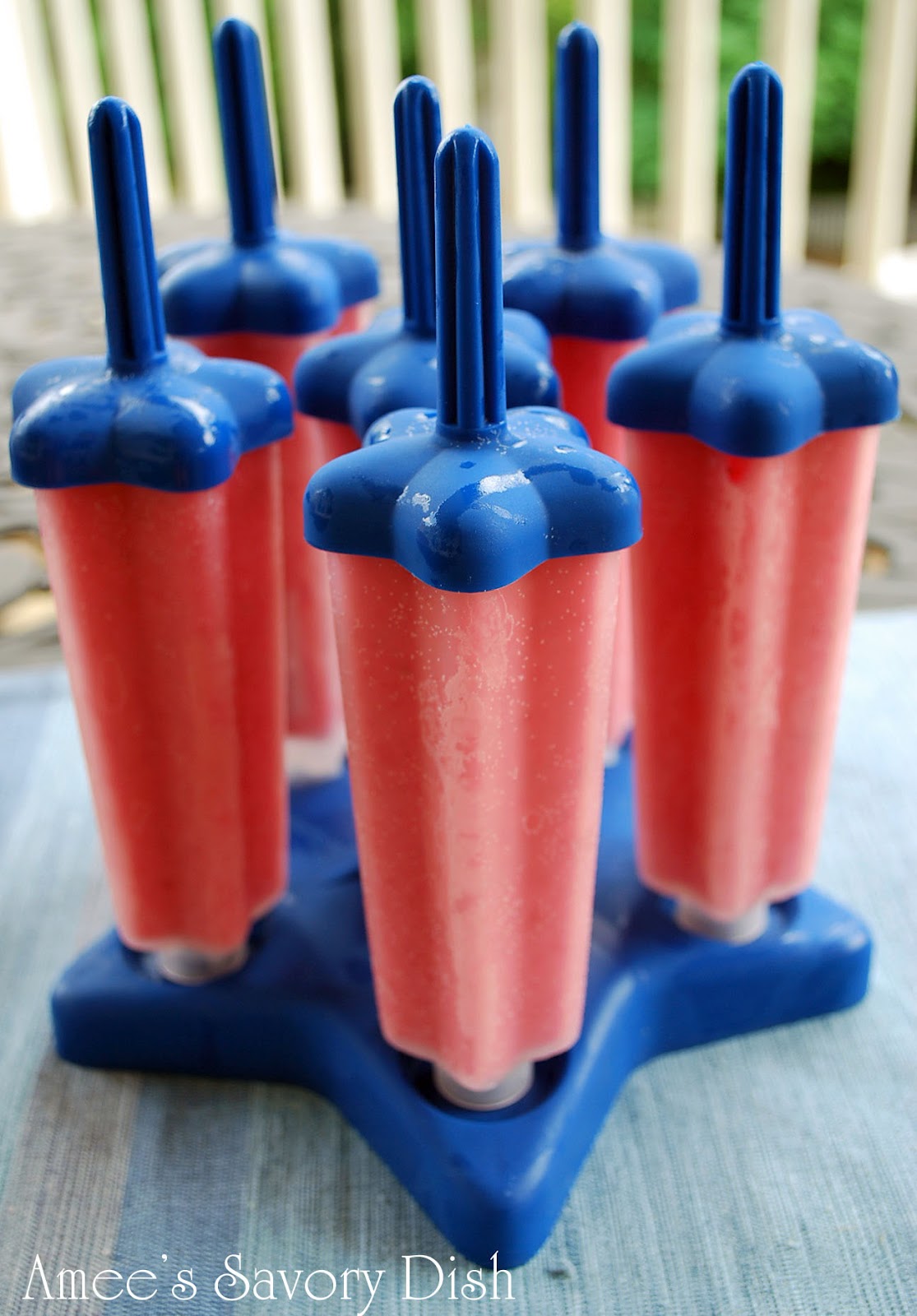 Fresh Fruit Greek Yogurt Pops- Amee's Savory Dish