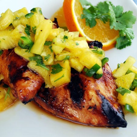 Island Grilled Chicken with Jalapeno Pineapple Salsa