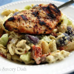 Greek Chicken and Tzatziki Pasta Salad