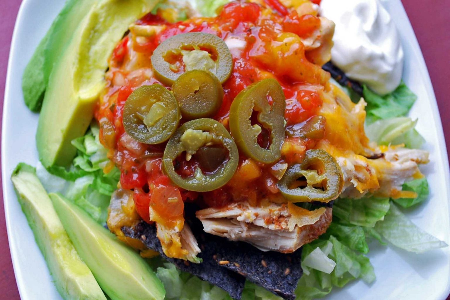 OvenBaked Loaded Chicken Nachos recipe Amee's Savory Dish