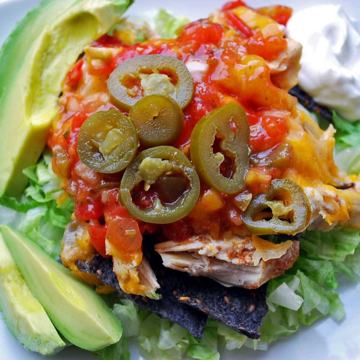 Oven-Baked Loaded Chicken Nachos recipe- Amee's Savory Dish