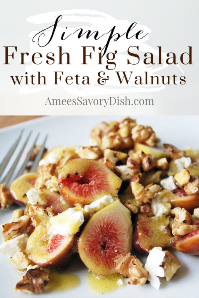 Fresh Fig Salad with Feta and Walnuts